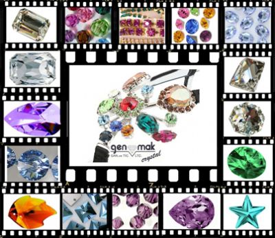 GENMAK CRYSTAL SAN VE TiC LTD - Kesme kristal Dikme talar ve bijuteri talarI,  Kesme kristal Dmeler,  Cam Retro Reflektrler,  K